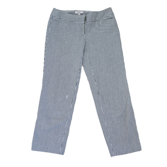 LOFT Pants - [Loft] Cropped stripped pants